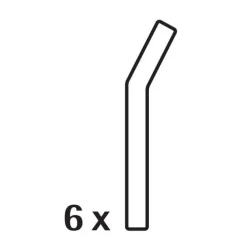 Bar- & Weinzubehör | WMF Baric Trinkhalme aus Glas, 22 cm, 6 Stück