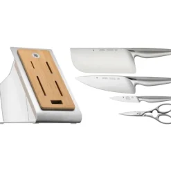 Küchenmesser | WMF Chef`s Edition Messer-Vorteils-Set* mit Messerblock für die asiatische Küche, 5-teilig