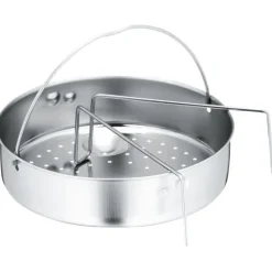 Zubehör & Ersatzteile | WMF Dampfgareinsatz mit Griff und Untersetzer für Schnellkochtöpfe, 22 cm