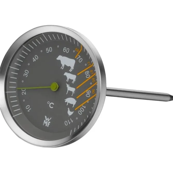 Töpfe | WMF Extrabräter mit Metalldeckel, Drahteinsatz und Fleischthermometer
