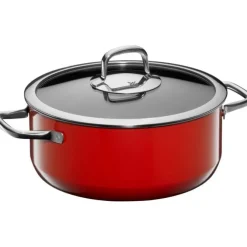 Töpfe | WMF Fusiontec Compact Bratentopf mit Glasdeckel, 24 cm, Red