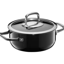Töpfe | WMF Fusiontec Compact Bratentopf mit Glasdeckel, 18 cm, Black