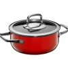 Töpfe | WMF Fusiontec Compact Bratentopf mit Glasdeckel, 18 cm, Red