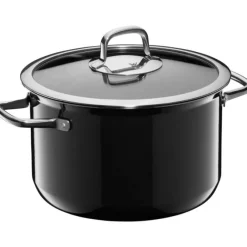Töpfe | WMF Fusiontec Compact Kochtopf mit Glasdeckel, 24 cm, Black