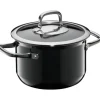 Töpfe | WMF Fusiontec Compact Kochtopf mit Glasdeckel, 18 cm, Black