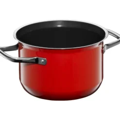 Töpfe | WMF Fusiontec Compact Kochtopf mit Glasdeckel, 18 cm, Red
