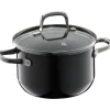 Töpfe | WMF Fusiontec Essential Kochtopf mit Deckel, 16 cm, Black