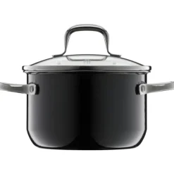 Töpfe | WMF Fusiontec Essential Kochtopf mit Deckel, 16 cm, Black