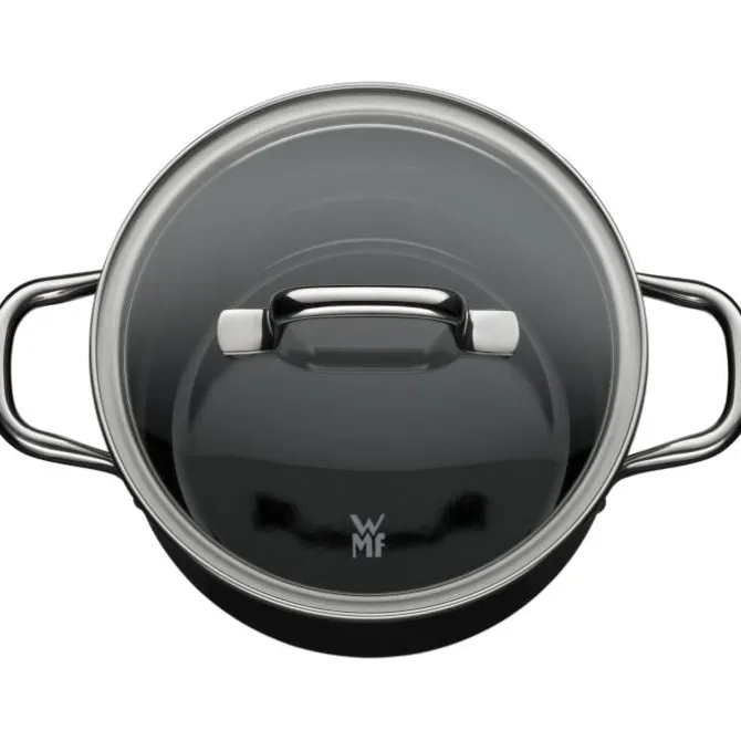 Töpfe | WMF Fusiontec Essential Kochtopf mit Deckel, 16 cm, Black