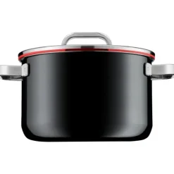Töpfe | WMF Fusiontec Functional Kochtopf mit Glasdeckel, 24 cm, Black