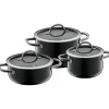 Töpfe | WMF Fusiontec Inspire Topf-Set, 3-teilig, Black