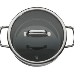 Töpfe | WMF Fusiontec Mineral Bratentopf mit Glasdeckel, 24 cm, Platinum