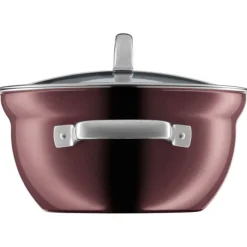 Töpfe | WMF Fusiontec Mineral Kochschüssel mit Glasdeckel, 24 cm, Rose Quartz