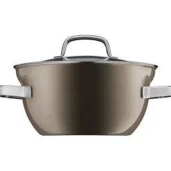 Töpfe | WMF Fusiontec Mineral Kochschüssel mit Glasdeckel, 20 cm, Dark Brass