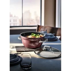 Töpfe | WMF Fusiontec Mineral Kochschüssel mit Glasdeckel, 20 cm, Rose Quartz