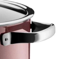 Töpfe | WMF Fusiontec Mineral Kochtopf mit Glasdeckel, 24 cm, Rose Quartz