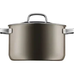 Töpfe | WMF Fusiontec Mineral Kochtopf mit Glasdeckel, 24 cm, Dark Brass