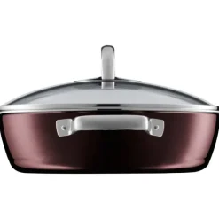 Pfannen | WMF Fusiontec Mineral Schmorpfanne mit Glasdeckel, 28 cm, Rose Quartz