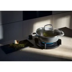 Pfannen | WMF Fusiontec Mineral Schmorpfanne mit Glasdeckel, 24 cm, Platinum