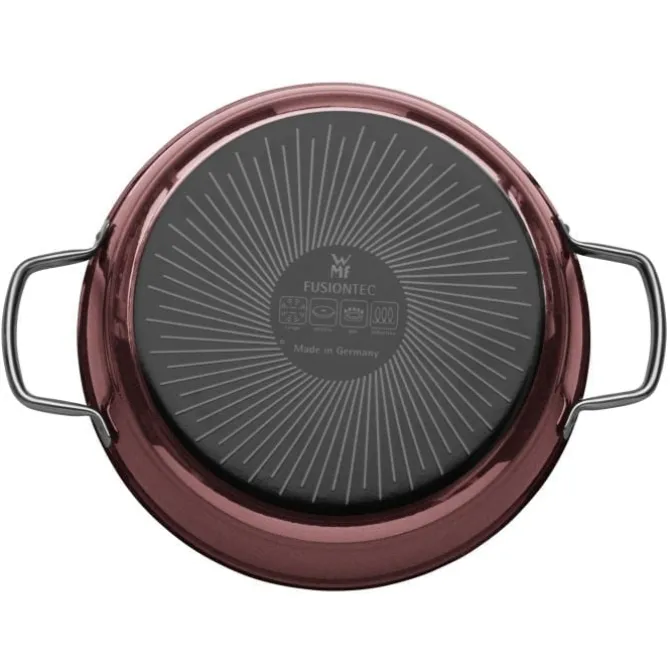 Pfannen | WMF Fusiontec Mineral Schmorpfanne mit Glasdeckel, 24 cm, Rose Quartz