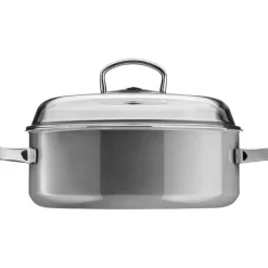 Töpfe | WMF Fusiontec Mineral Schmortopf mit Glasdeckel, 28 cm, Platinum