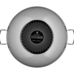 Pfannen | WMF Fusiontec Mineral Wok mit Glasdeckel, 36 cm, Platinum