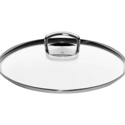 Pfannen | WMF Fusiontec Mineral Wok mit Glasdeckel, 32 cm, Platinum