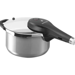 Schnellkochtöpfe | WMF Fusiontec Perfect Premium Schnellkochtopf, 22 cm, 4,5 Liter, Platinum