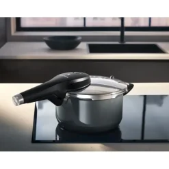 Schnellkochtöpfe | WMF Fusiontec Perfect Premium Schnellkochtopf, 22 cm, 4,5 Liter, Platinum