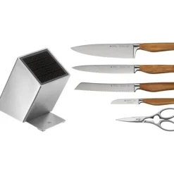 Küchenmesser | WMF Grand Wood Messer-Set mit FlexTec Messerblock, 6-teilig