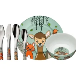 Essbestecke | WMF Kindergeschirr-Set Waldfreunde, 6-teilig