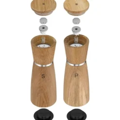 Würzen & Verfeinern | WMF Nature Salz-/Pfeffermühlen-Set, 2-teilig