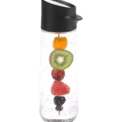 Gläser & Karaffen | WMF Nuro Wasserkaraffe mit Fruchtspieß, 1 l, schwarz