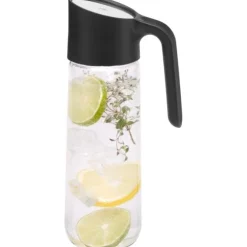 Gläser & Karaffen | WMF Nuro Wasserkaraffe mit Griff, 1 l, schwarz