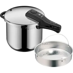 Schnellkochtöpfe | WMF Perfect One Pot Schnellkochtopf mit Dampfgareinsatz, 22 cm, 6,5 Liter