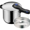Schnellkochtöpfe | WMF Perfect Plus One Pot Schnellkochtopf mit Dampfgareinsatz, 22 cm, 6,5 Liter