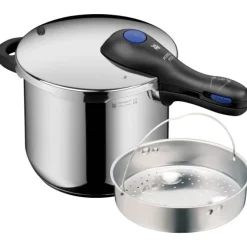 Schnellkochtöpfe | WMF Perfect Plus One Pot Schnellkochtopf mit Dampfgareinsatz, 22 cm, 6,5 Liter