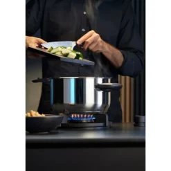 Schnellkochtöpfe | WMF Perfect Premium One Pot Schnellkochtopf-Set mit Dampfgareinsatz, 22 cm, 4,5 und 3,0 Liter, stapelbar