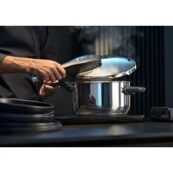 Schnellkochtöpfe | WMF Perfect Premium One Pot Schnellkochtopf-Set mit Dampfgareinsatz, 22 cm, 4,5 und 3,0 Liter