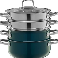 Töpfe | WMF Silit Silargan® Compact Kochgeschirr-Set, 4-teilig, Petrol