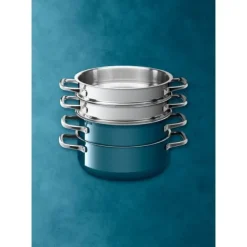Töpfe | WMF Silit Silargan® Compact Kochgeschirr-Set, 4-teilig, Petrol
