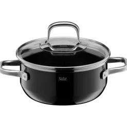 Töpfe | WMF Silit Silargan® Elegance Bratentopf mit Deckel, 16 cm, Black