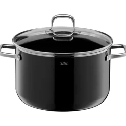 Töpfe | WMF Silit Silargan® Elegance Kochtopf mit Deckel, 24 cm, Black