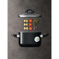 Töpfe | WMF Silit Silargan® Modesto Kochtopf mit Deckel, 20 cm, Black