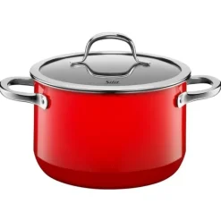 Töpfe | WMF Silit Silargan® Passion Kochtopf mit Deckel, 20 cm, Red