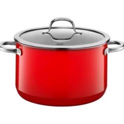 Töpfe | WMF Silit Silargan® Passion Kochtopf mit Deckel, 24 cm, Red