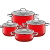 Töpfe | WMF Silit Silargan® Passion Topf-Set, 4-teilig, Red