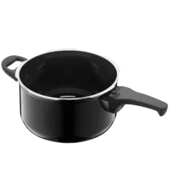 Schnellkochtöpfe | WMF Silit Silargan® Sicomatic t-Plus Schnellkochtopf, 22 cm, 4,5 l, Black
