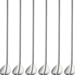 Bar- & Weinzubehör | Essbestecke | WMF Trinkhalm/Cocktaillöffel-Set, 6-teilig