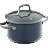Töpfe | WMF Fusiontec Essential Kochtopf mit Deckel, 16 cm Blueberry